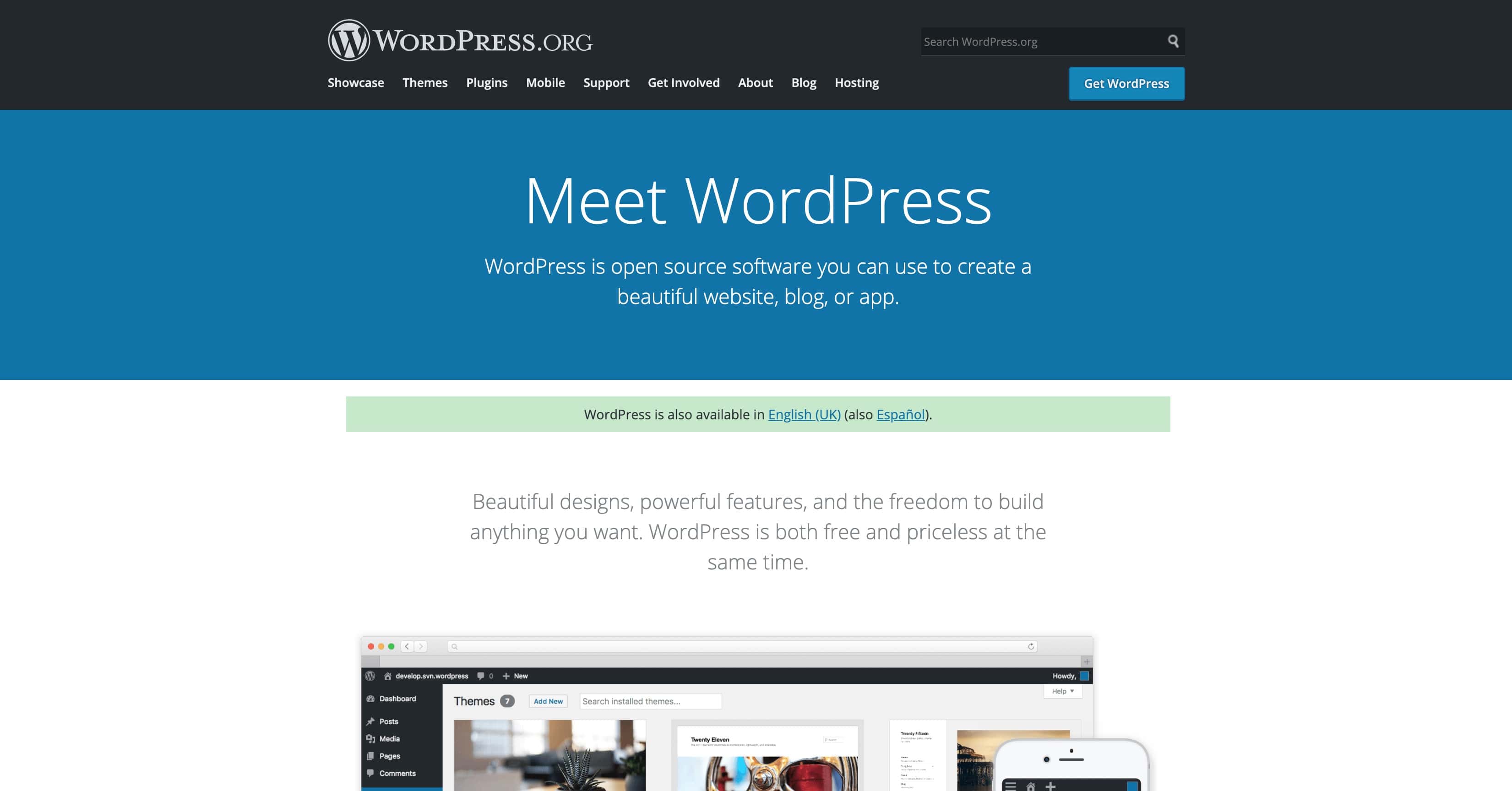 Wordpress.org preview